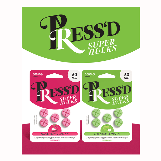 Press’d | Super Hulks Green Apple – 60 mg Tablets by Press’d – 7 - OH Extract Tablets, Green Apple | Available at Zenhop