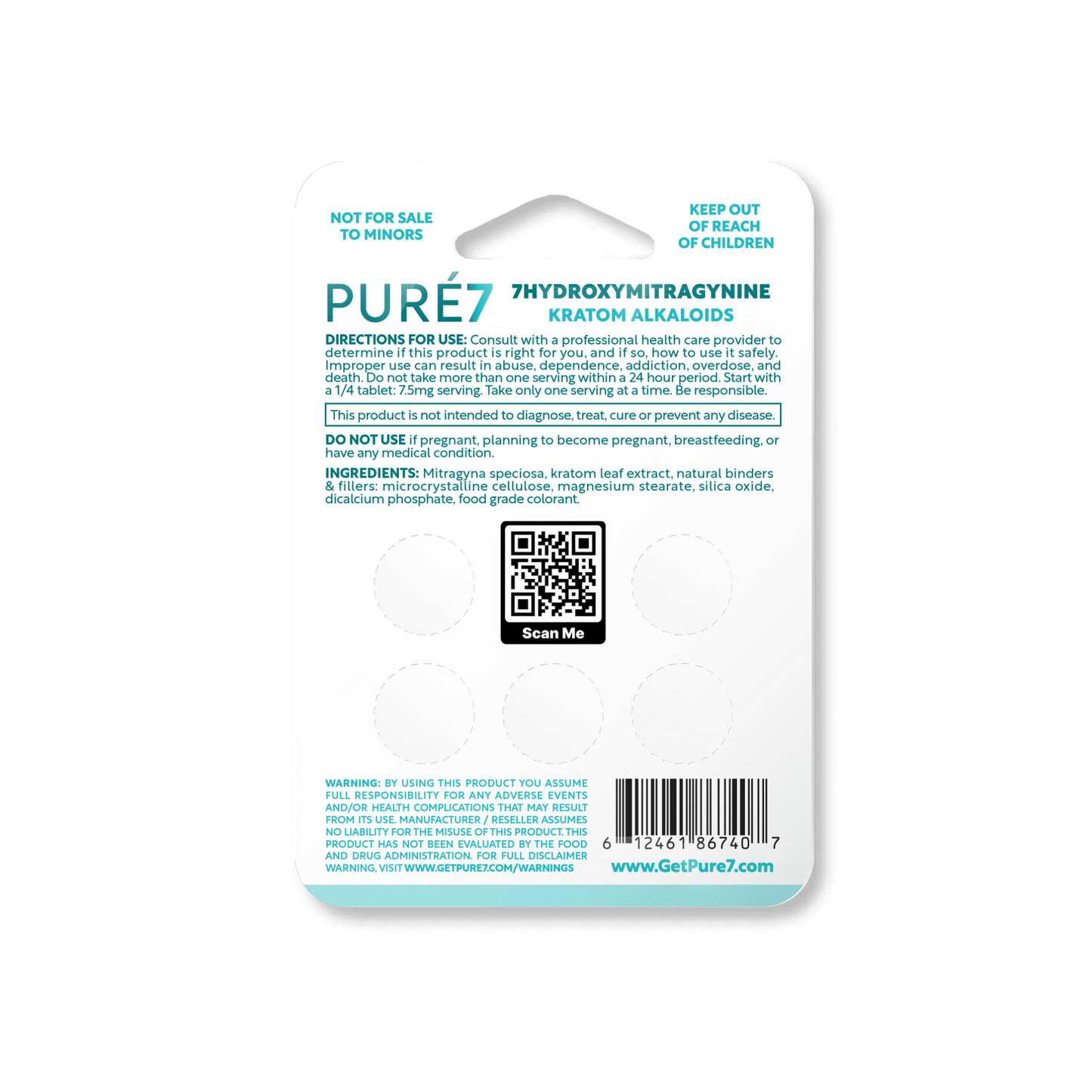 Pure7 | Pure 7OH Tablets Grape – 30mg – 5 Count by Pure7 – 7 - OH Extract Tablets, Strawberry | Available at Zenhop