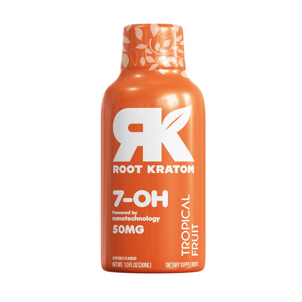 Root | 7 - OH Shots Nano – Tropical Fruit | 50MG by Root Kratom – 7 - OH - Extracts Shots, | Available at Zenhop