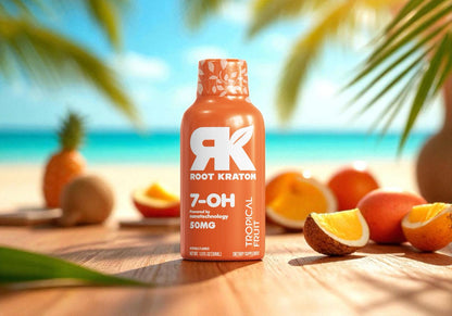 Root | 7 - OH Shots Nano – Tropical Fruit | 50MG by Root Kratom – 7 - OH - Extracts Shots, | Available at Zenhop