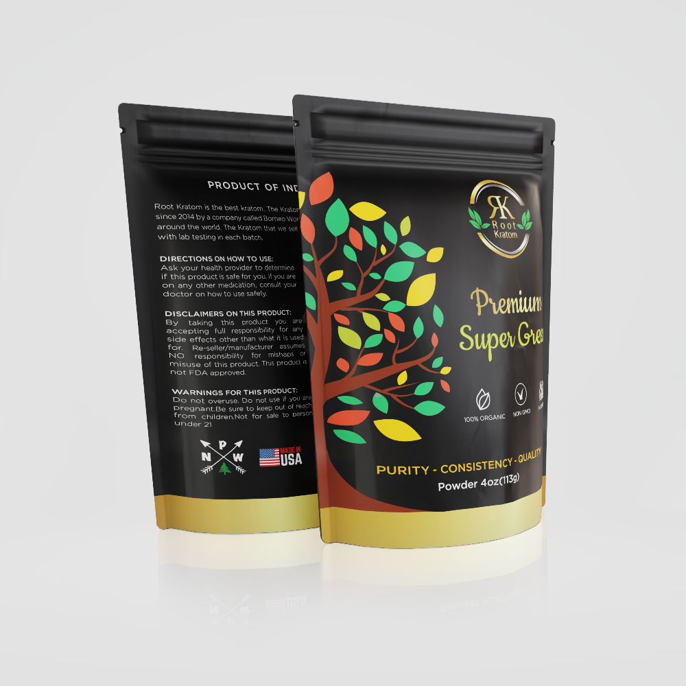 Root Kratom | Premium Super Kratom Powder – 4oz pure, potent relief and mood support in every scoop – lab-tested and ready by Zenhop
